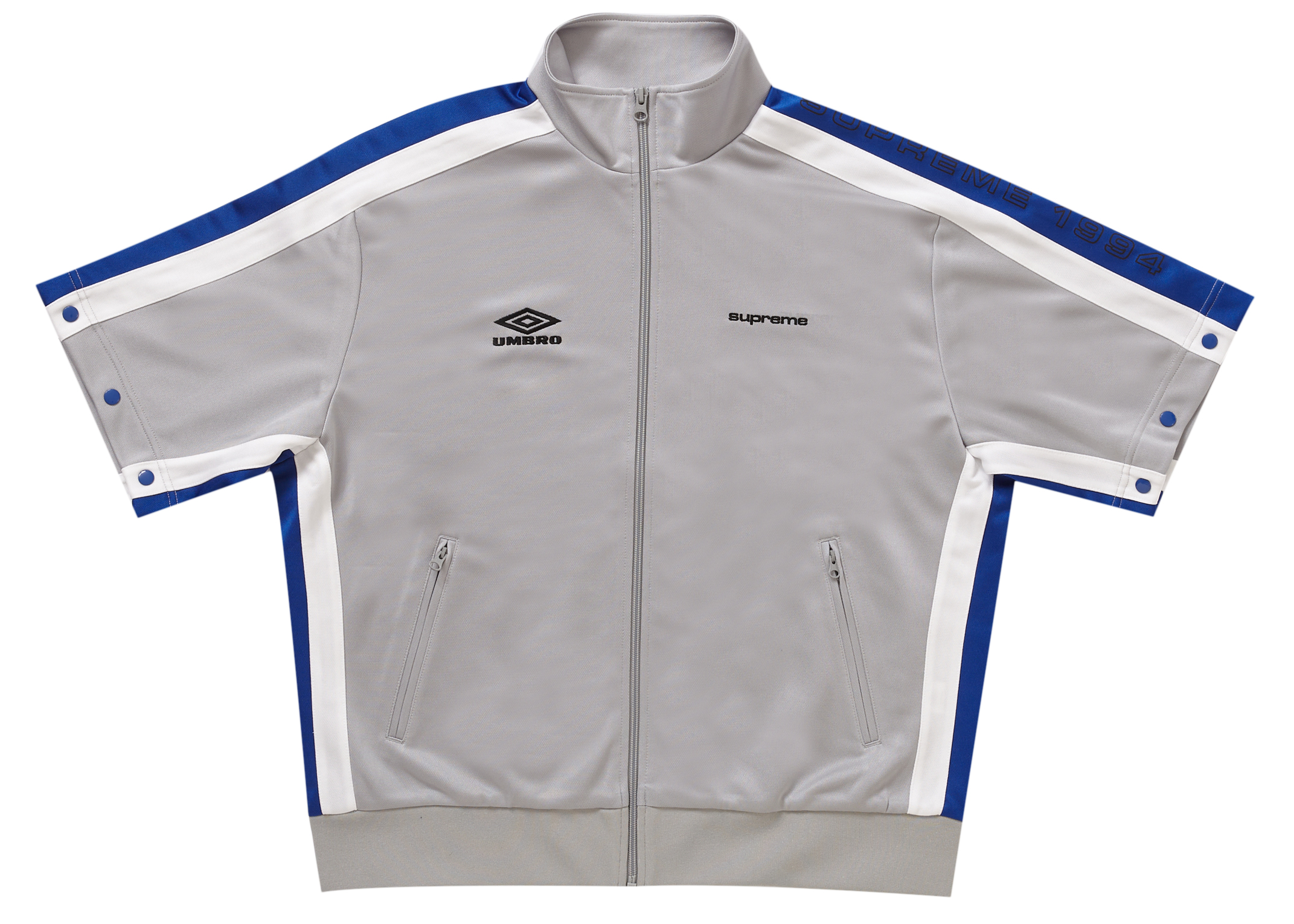 Supreme Umbro Snap Sleeve Jacket Light Grey Men's - SS23 - GB