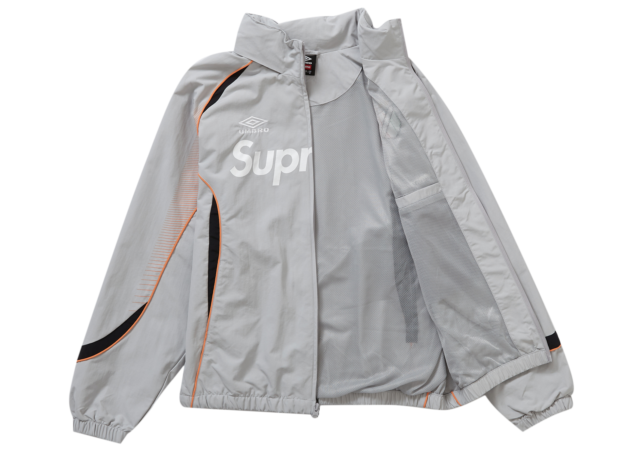 Supreme Umbro Track Jacket Grey S - ナイロンジャケット