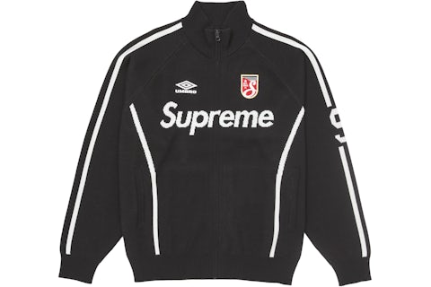 Supreme Umbro Zip Up Sweater Black Men's SS25 US