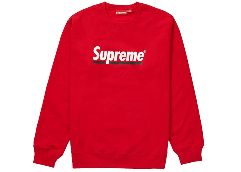 Supreme Underline Crewneck Ash Grey Men's - SS20 - US