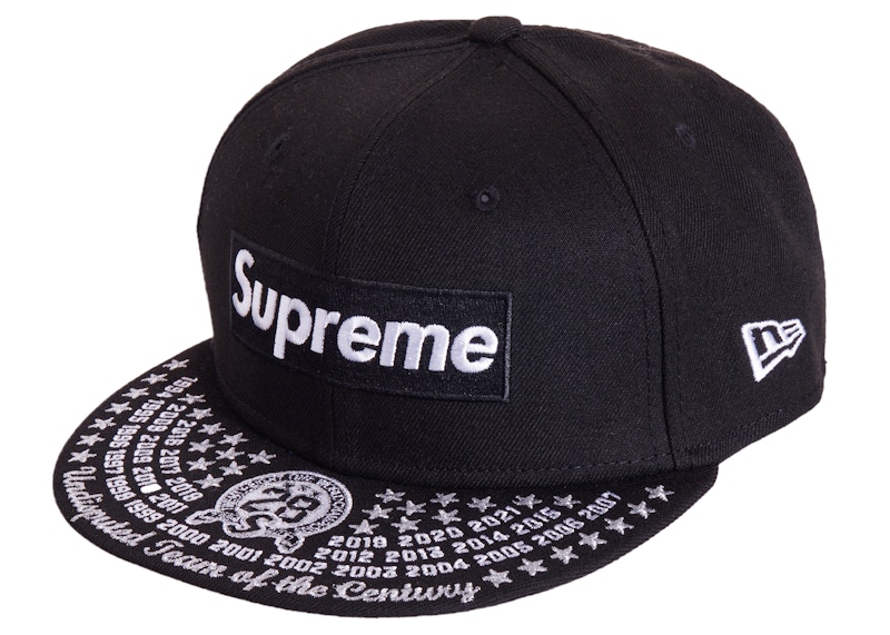 7-3/8】supreme Box Logo New Era Blackキャップ - キャップ