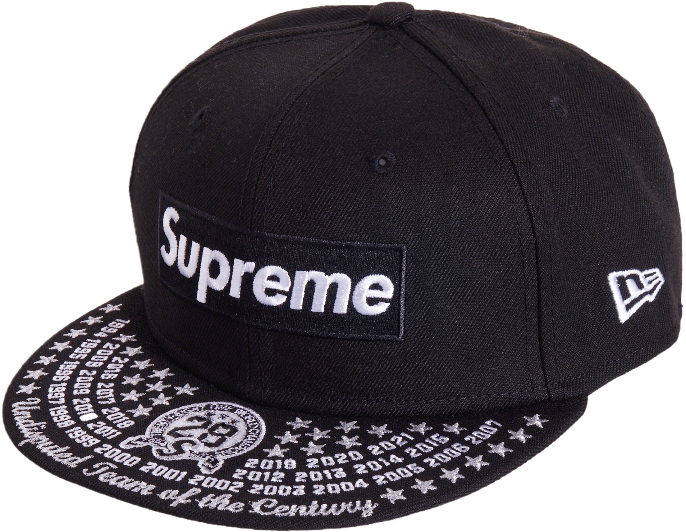 Supreme Box Logo New Era Fitted Hat Black FW21 -