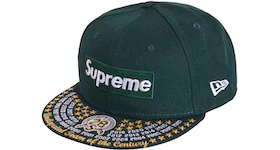 Supreme Undisputed Box Logo New Era Fitted Hat Dark Green
