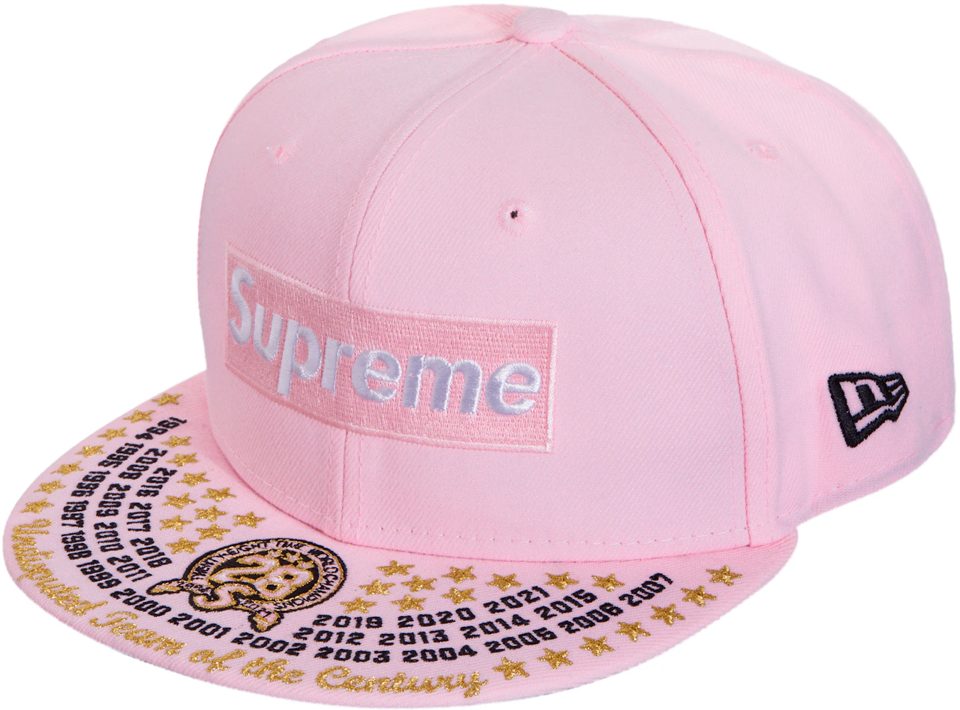NEW Supreme S/S 2012 New Era Denim Red Box Logo Hat Size 7 3/8 100%  Authentic