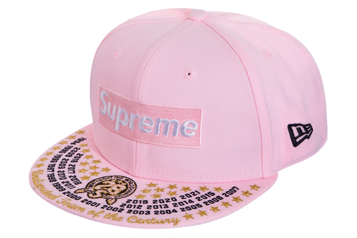 Pre-owned Supreme Undisputed Box Logo New Era Fitted Hat Pink