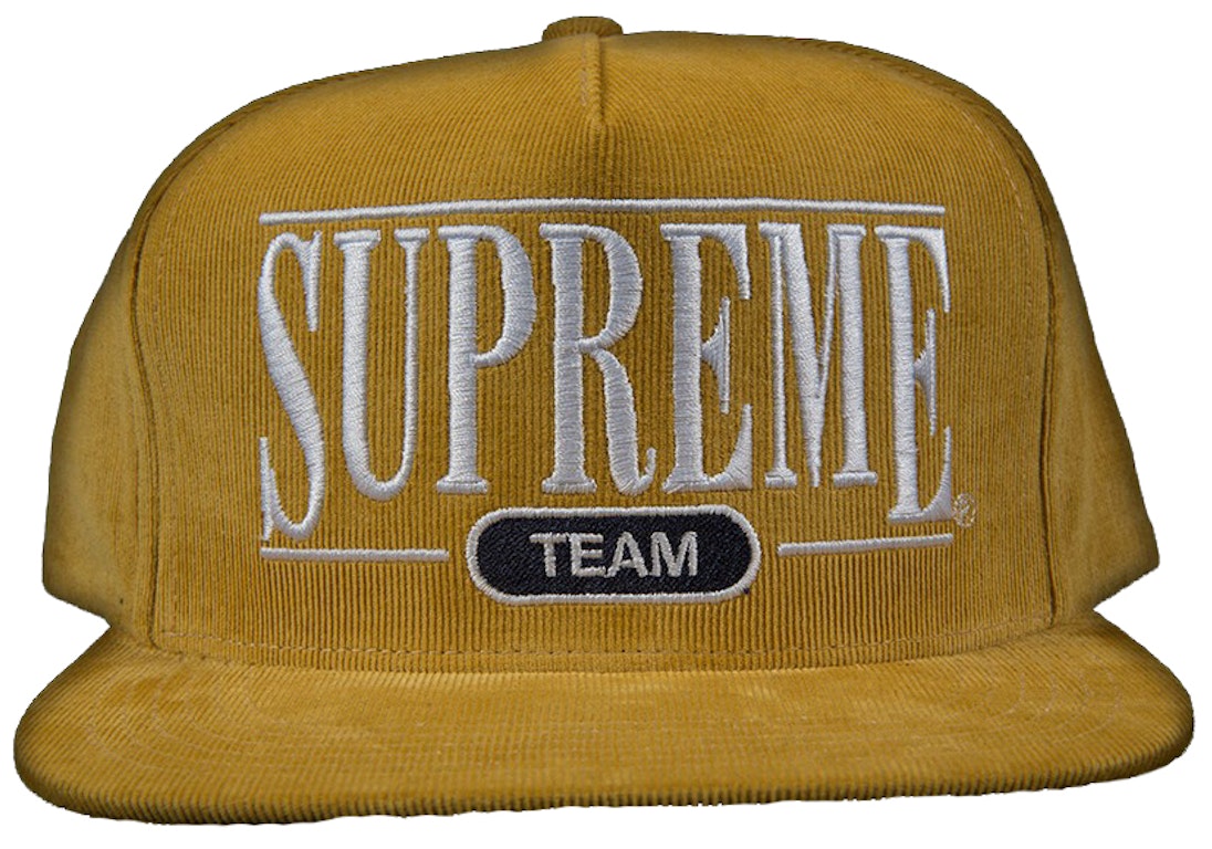 Pre-owned Supreme University 5 Panel Hat Gold