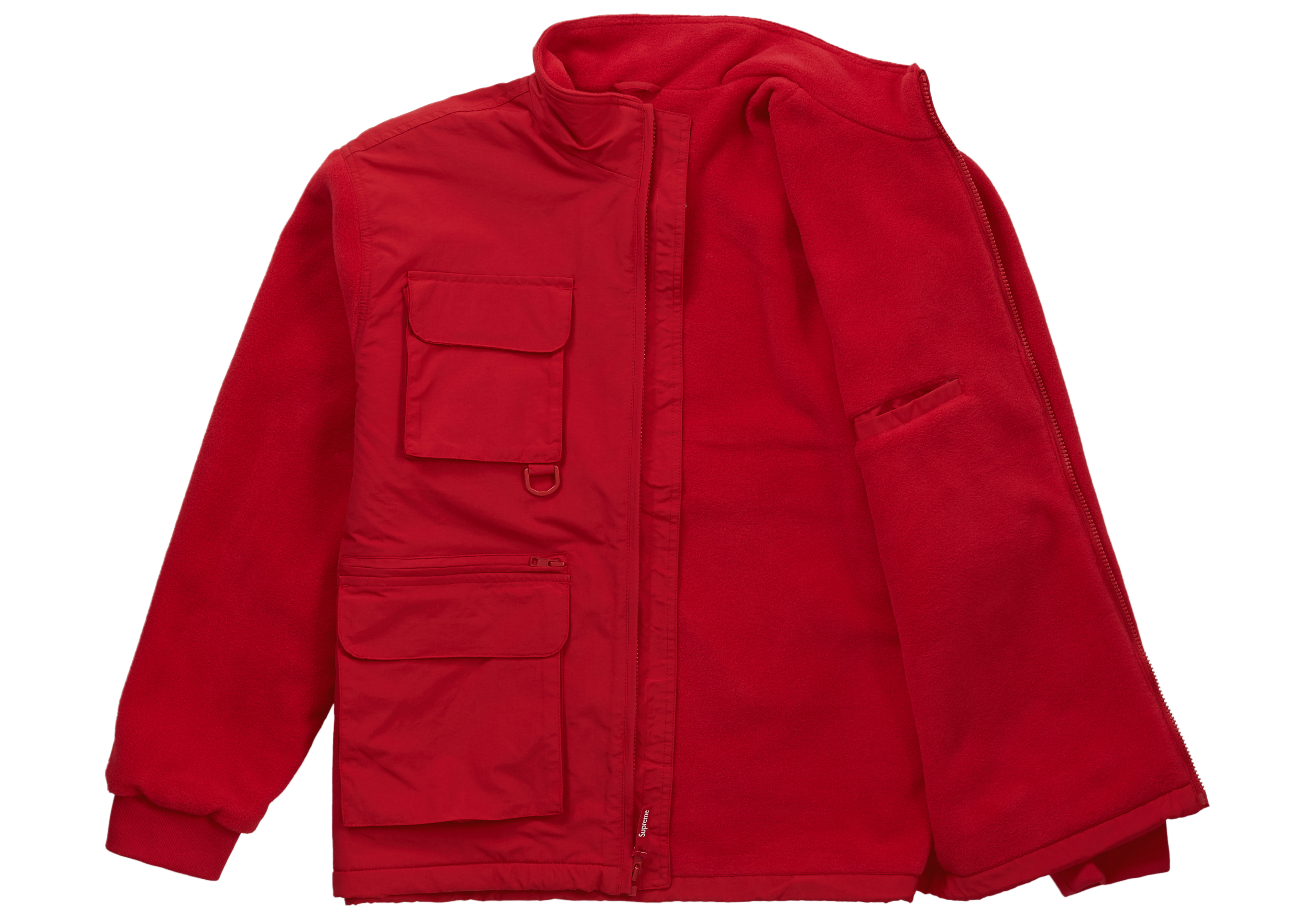 Supreme Upland Fleece Jacket Red Men's - FW19 - US