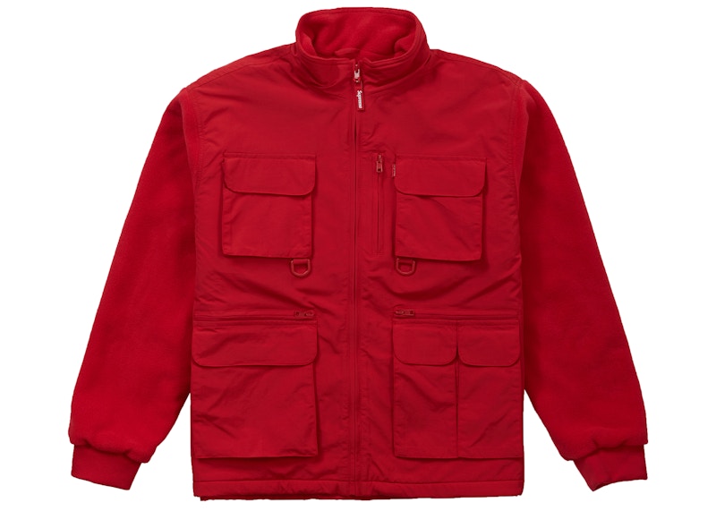 Supreme Upland Fleece Jacket Red Men's - FW19 - US