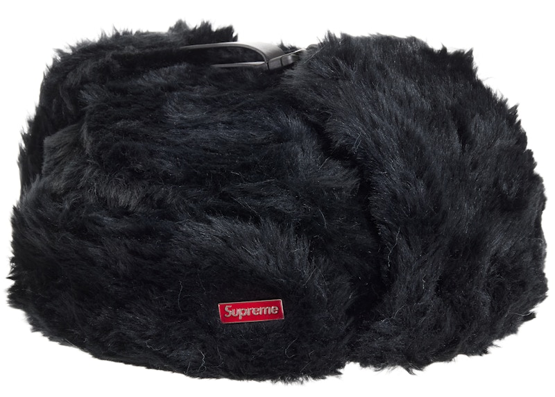 帽子 supreme Ushanka Hat black M/L Supreme Faux Fur Ushanka Hat Black - FW19 - US