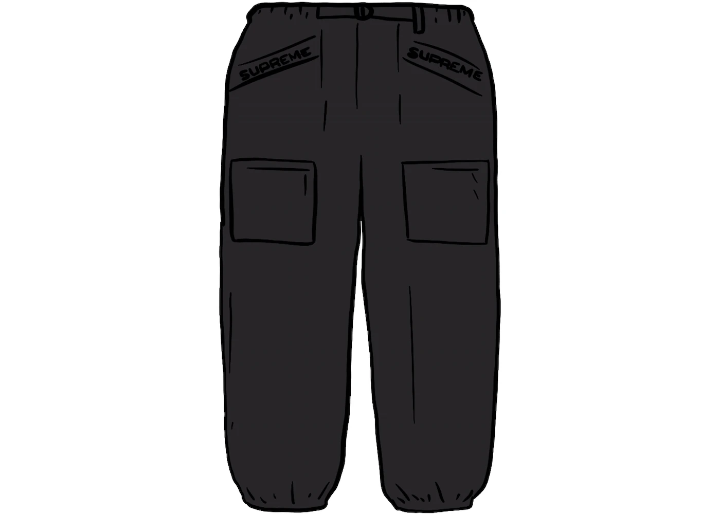 Supreme Utility Belted Pant Black - SS20 - CN