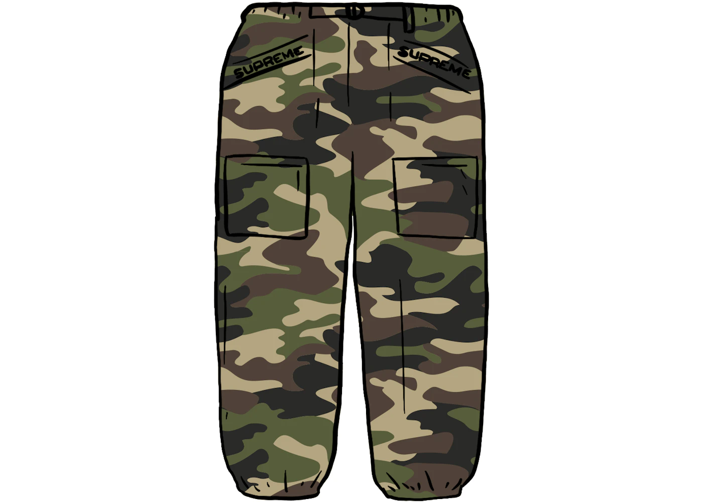Supreme Utility Belted Pant Woodland Camo Men's SS20 US