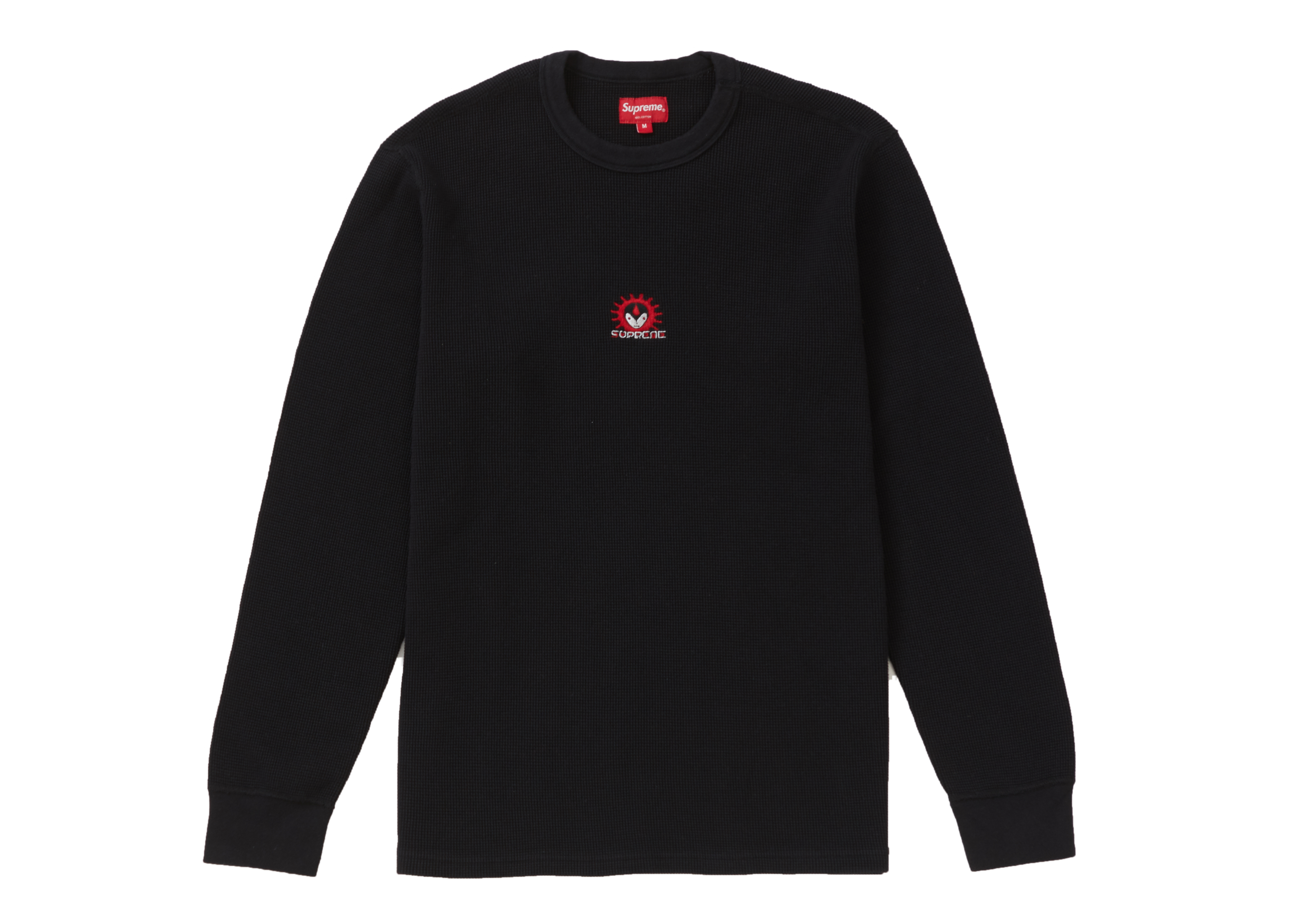 Supreme Bow Waffle Thermal Black Men's - FW19 - US