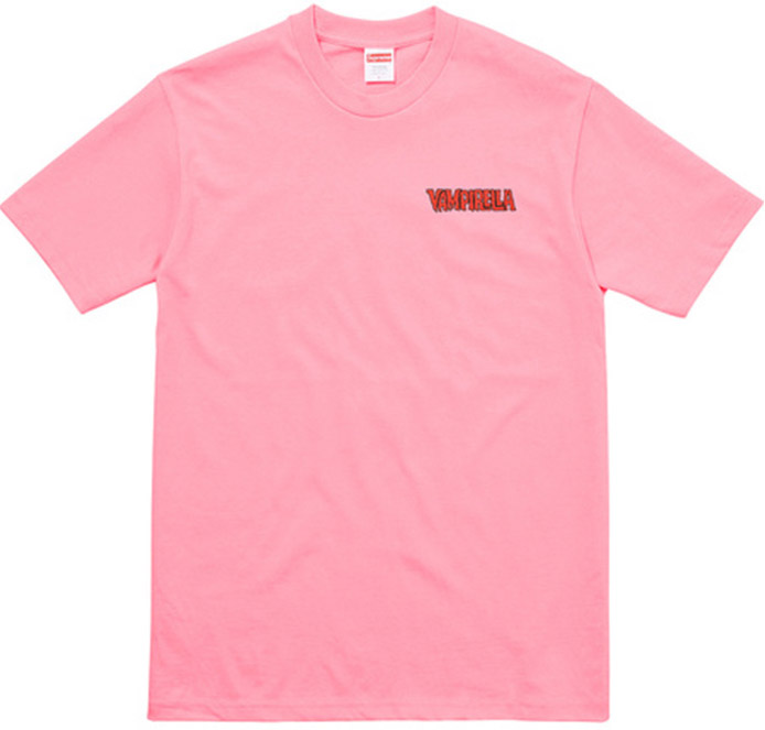 Supreme Vampirella Card Tee Bright Coral Men's - SS17 - US