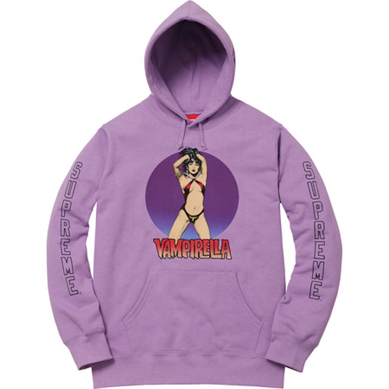 Supreme Vampirella Hooded Sweatshirt Dusty Lavender Men's - SS17 - US