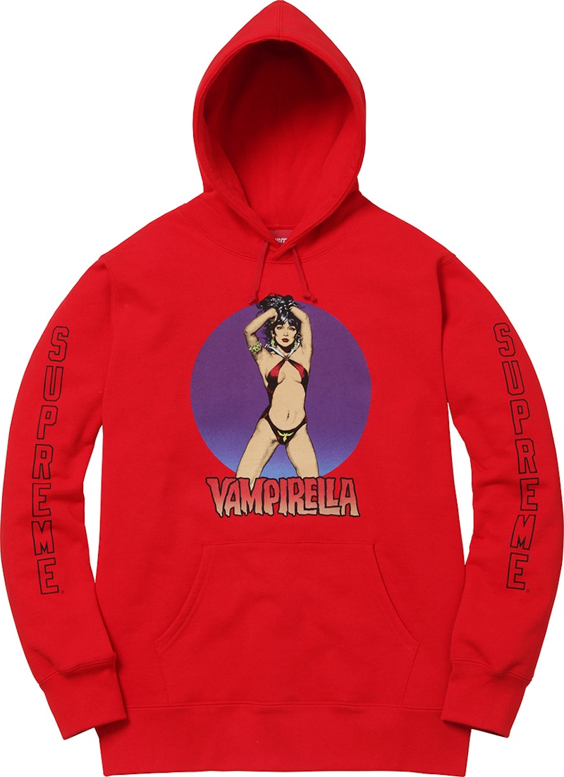 supreme vampirella hooded sweatshirt