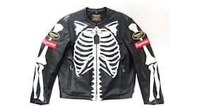 Supreme Vanson Leather Bones Jacket Black