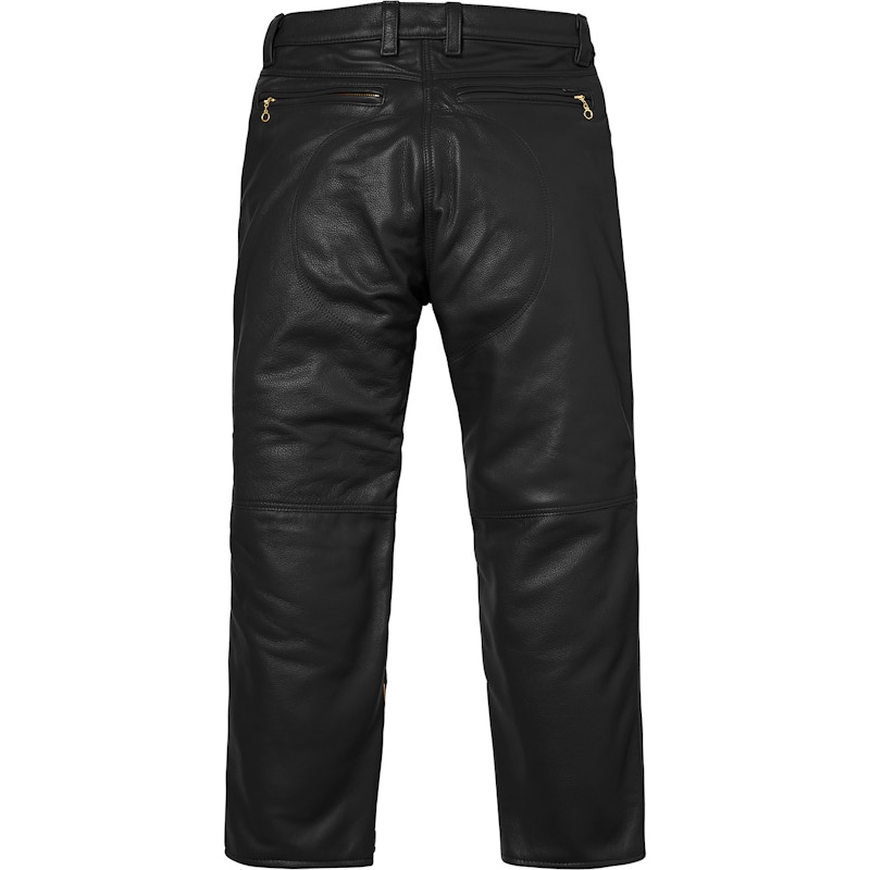 シュプリーム Vanson Leather Bones Pant レザーボーンロングパンツ ...