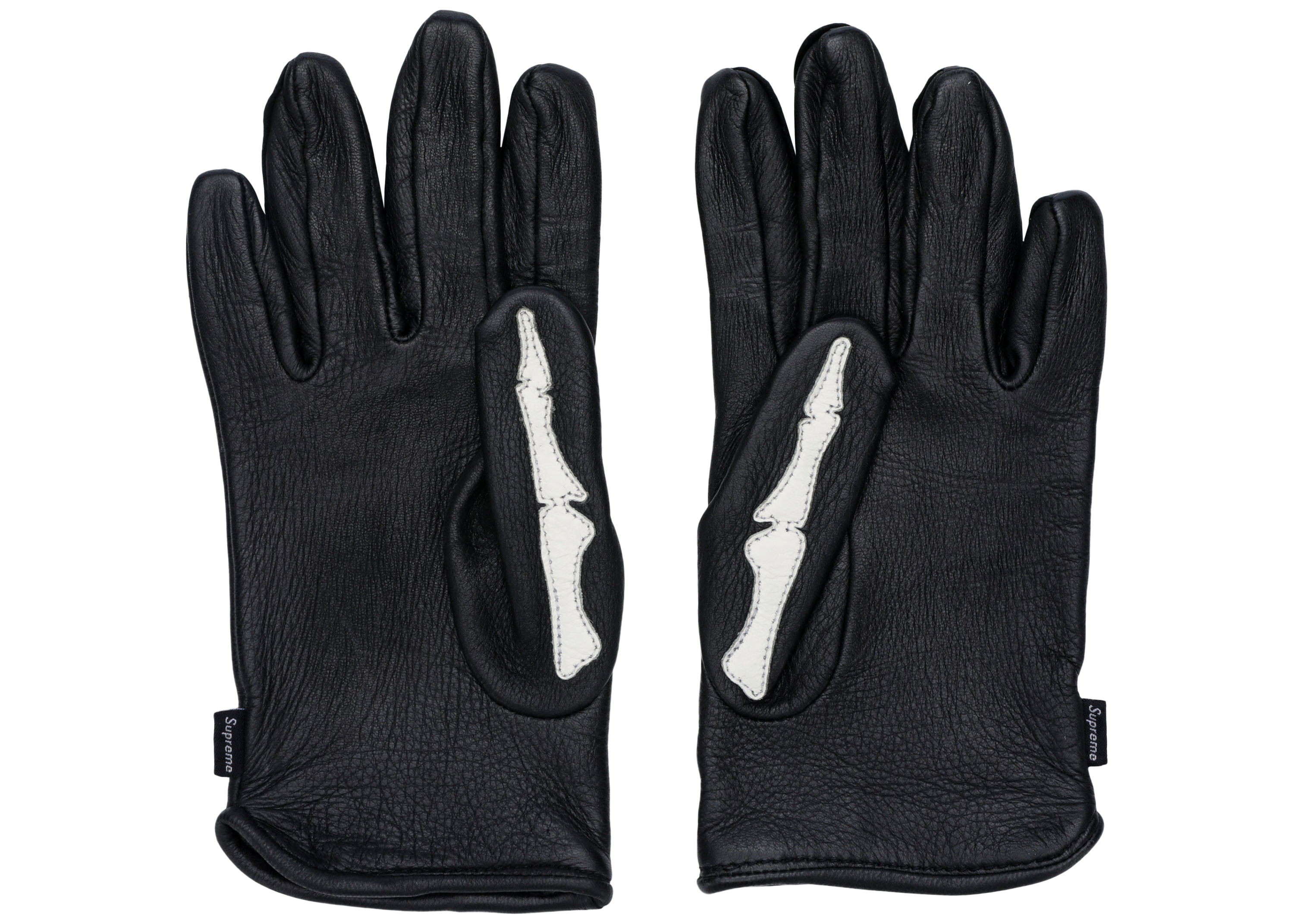 Supreme Vanson Leather X-Ray Gloves Black - FW17 - JP
