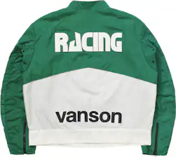Supreme Vanson Leathers Cordura Jacket Green - SS21 Men's - US