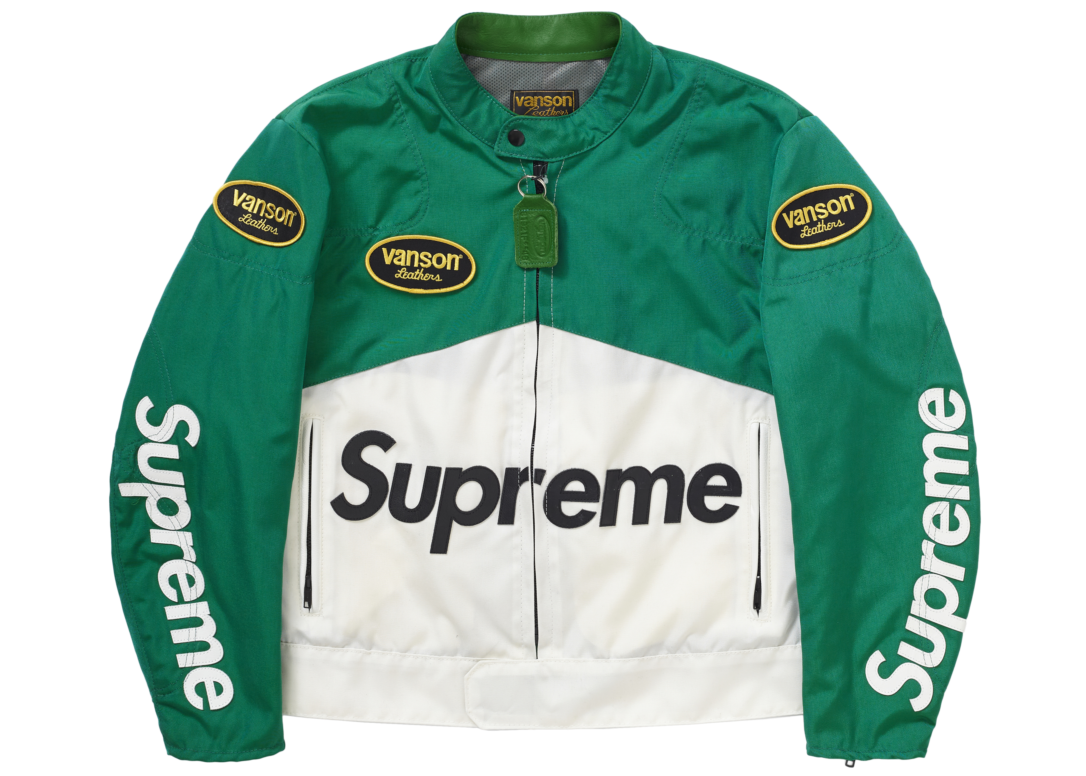 Supreme Vanson Leathers Cordura Jacket Green Men's - SS21 - US