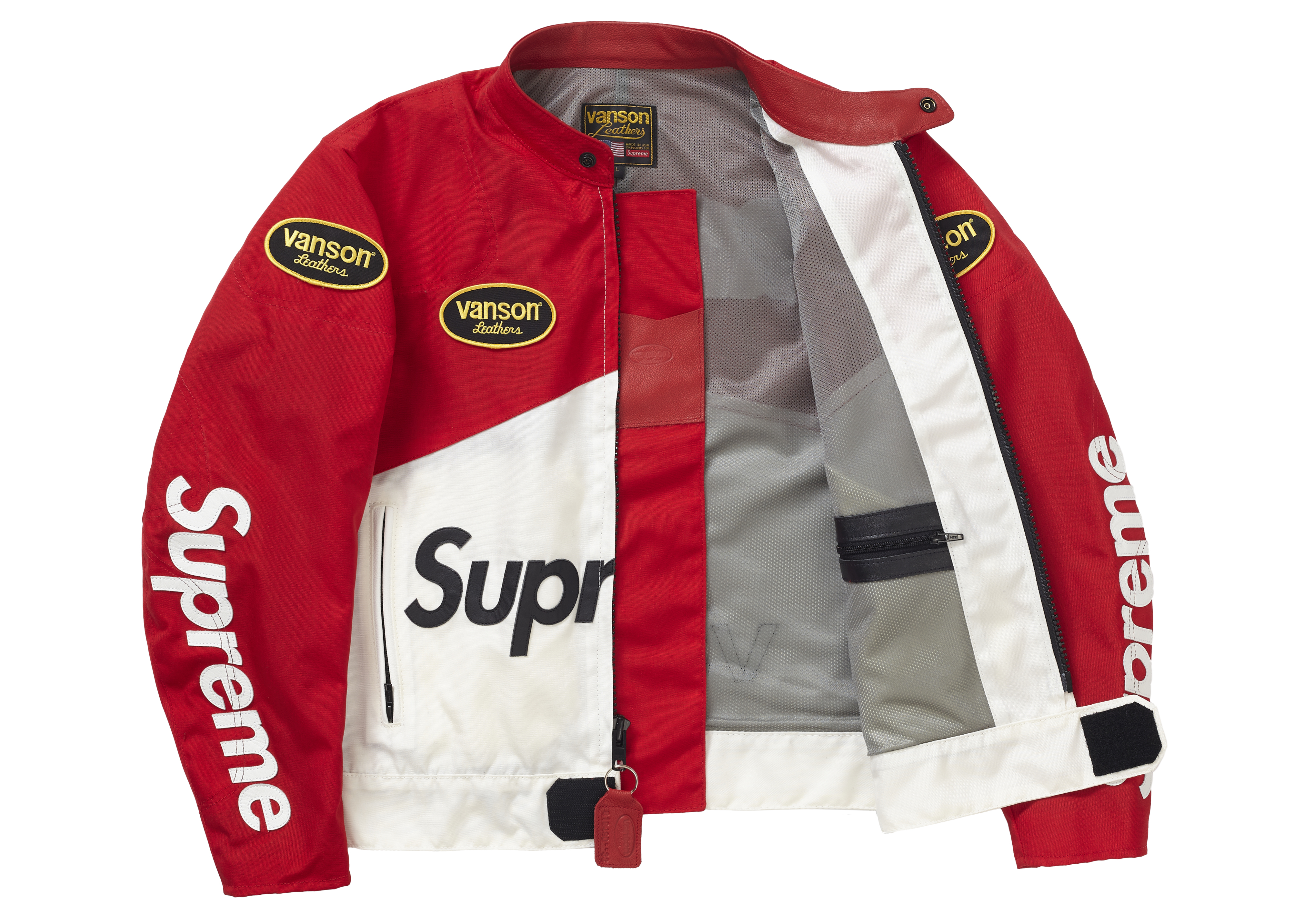 Supreme Vanson Leathers Cordura Jacket Red Men's - SS21 - US