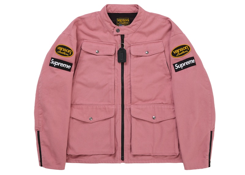 Supreme Vanson Leathers Cordura Jacket (SS26) Pink Men's - SS26 - US