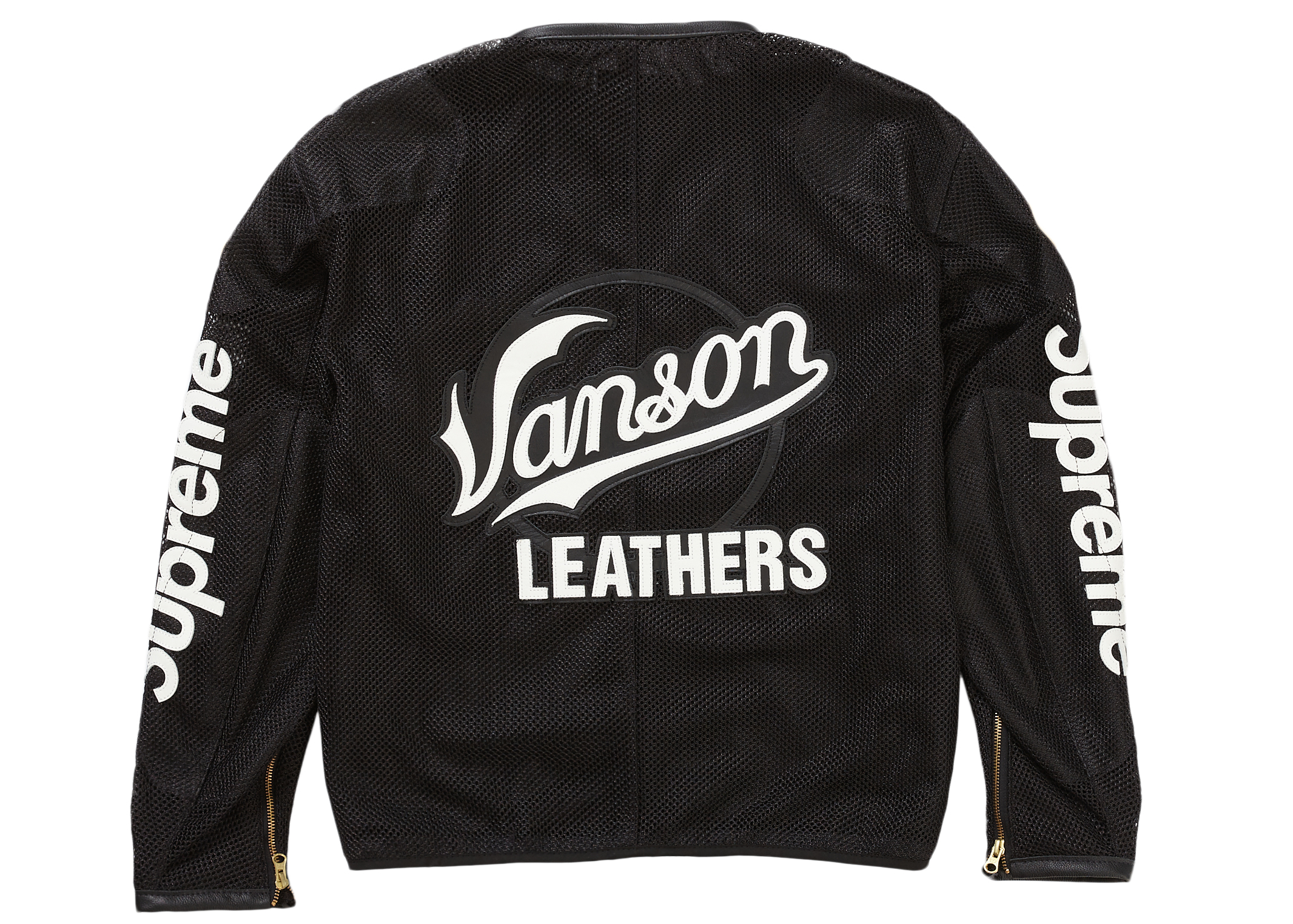 Supreme Vanson Leathers Cordura Mesh Jacket Black Men's - SS22 - GB