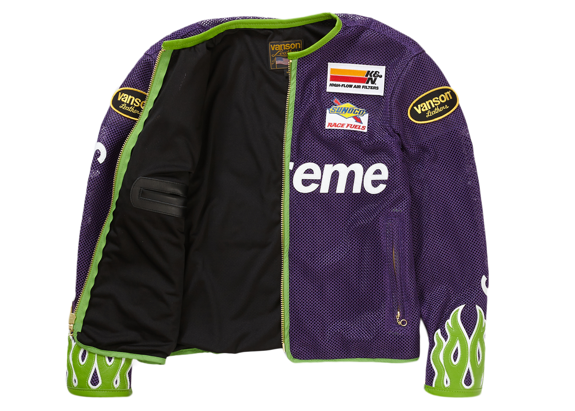 Supreme Vanson Leathers Cordura Mesh Jacket Purple メンズ - SS22 - JP
