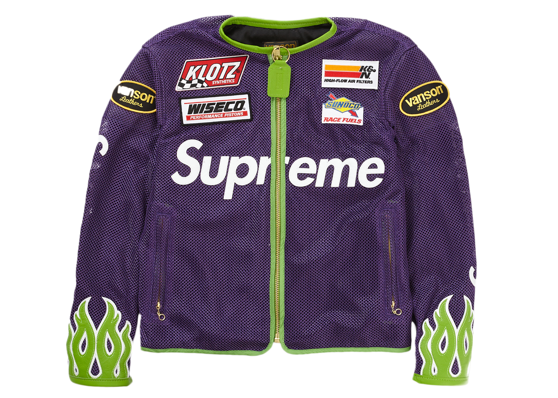 Supreme Vanson Leathers Cordura Mesh Jacket Purple