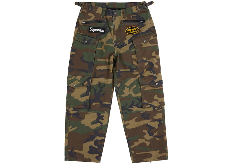 Supreme Outline Crusher Woodland Camo 迷彩 Supreme Vanson Leathers Cordura Pant Woodland Camo Men's - SS26 - GB