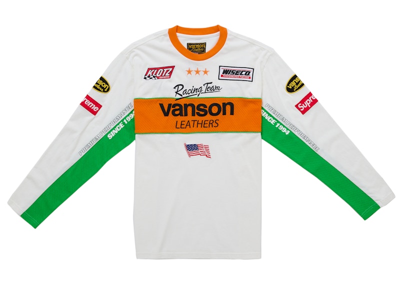 Supreme / Vanson Leathers L/S Top S 未開封 Supreme Vanson Leathers L/S Top White Men's - SS26 - US