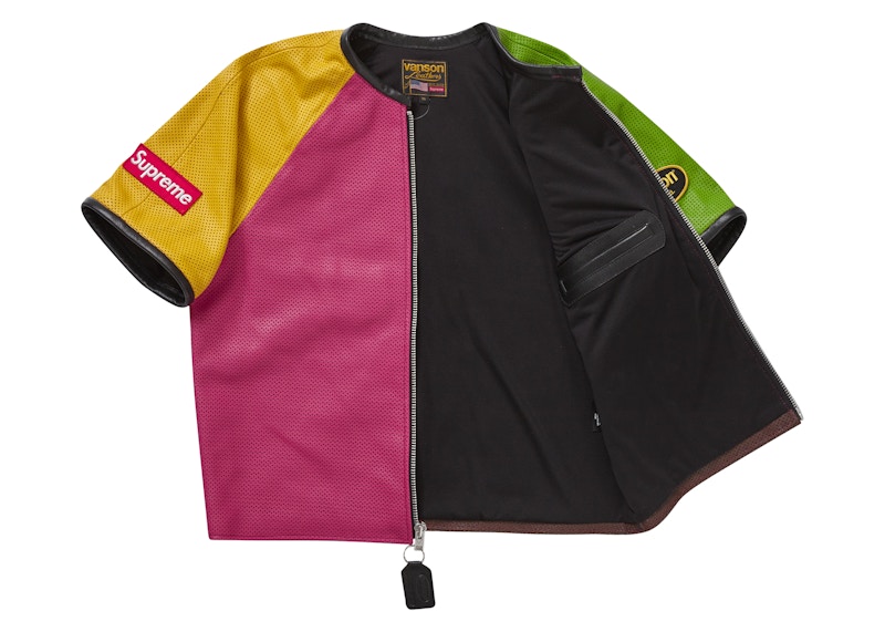 Supreme Vanson Leathers S/S Racing Jacket Multicolor Men's - SS23 - US