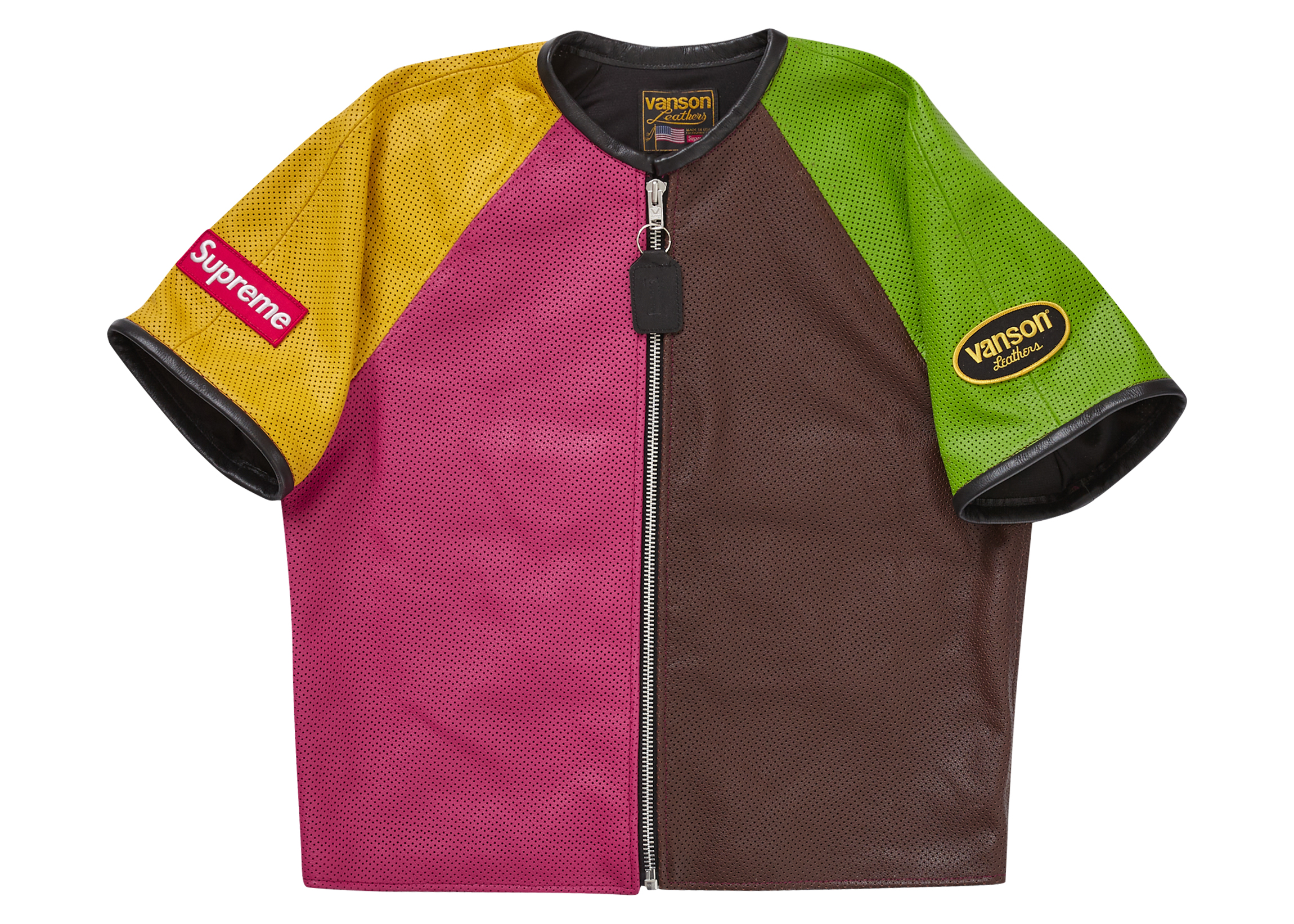 Supreme Vanson Leathers S/S Racing Jacket Multicolor Men's - SS23 - US