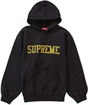 Supreme King Hooded Varsity Jacket - Black
