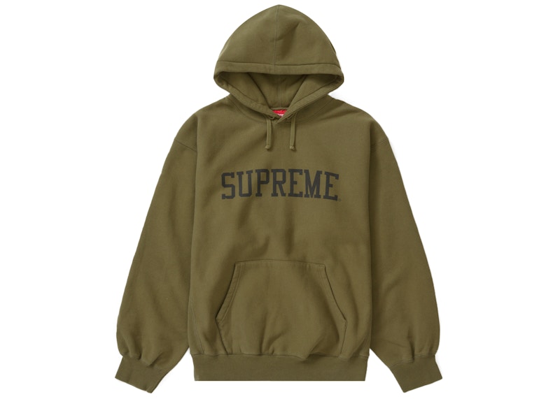 Supreme Varsity Hooded Sweatshirt Dark Olive