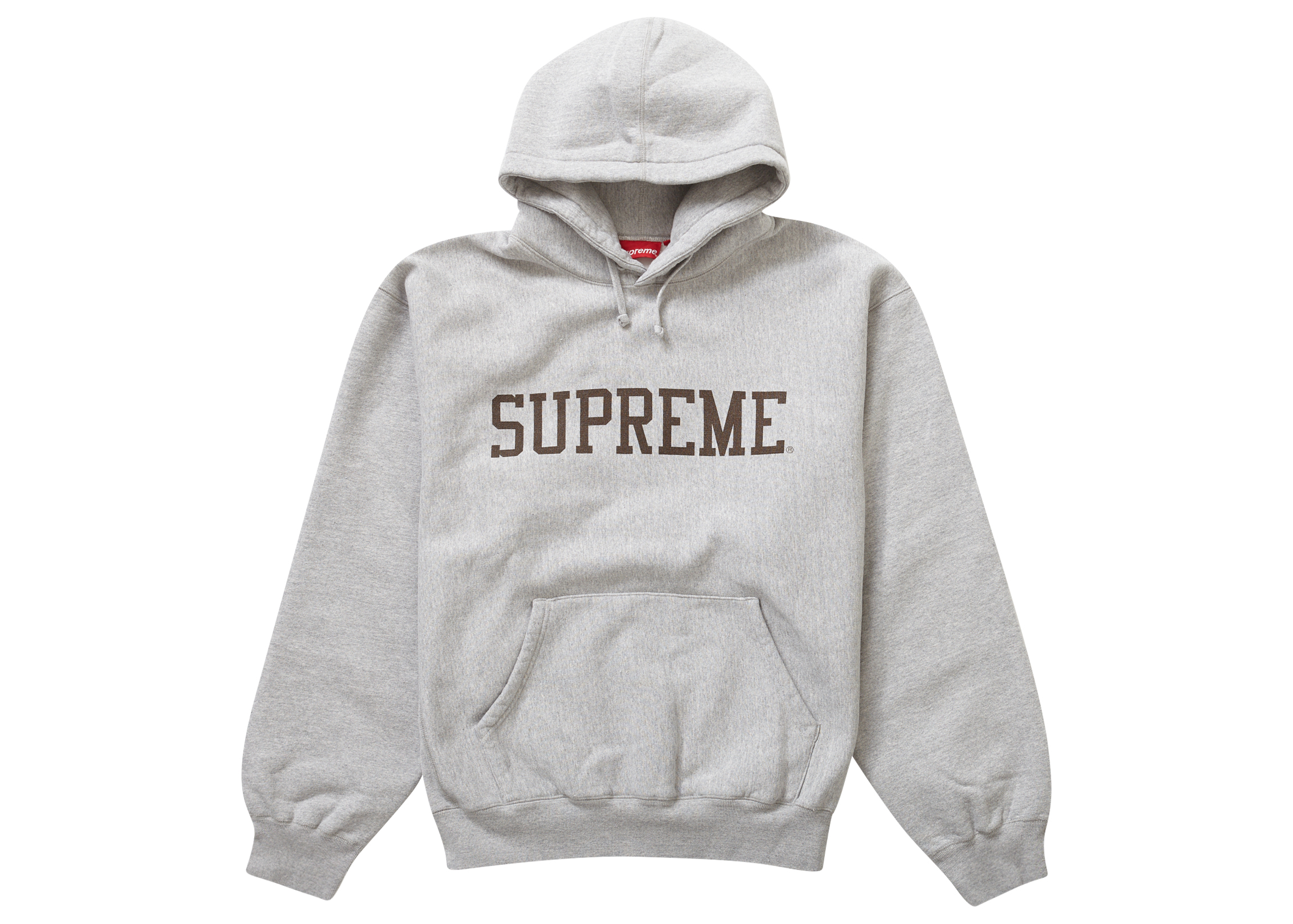 Supreme Varsity Hooded Sweatshirt Heather Grey Men's - FW23 - US