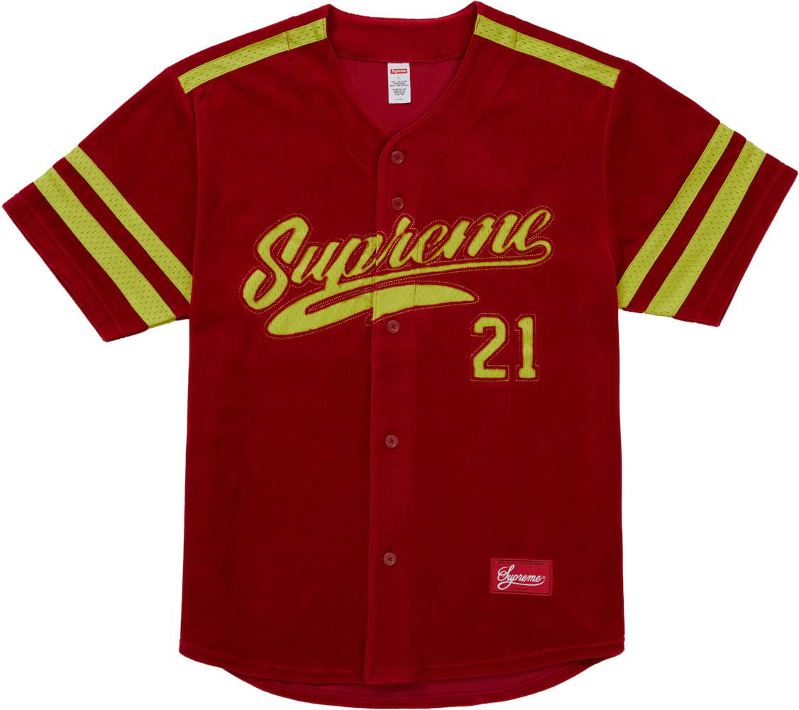 Supreme Yankees Baseball Jersey Red Men's - SS15 - US