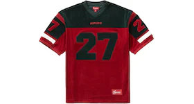 Supreme Velour Football Jersey Red