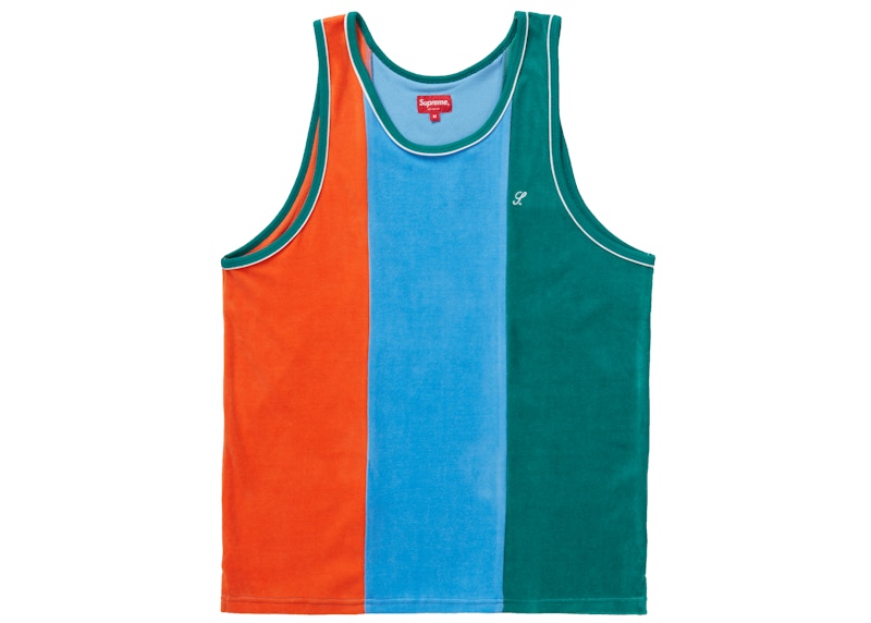 Supreme Velour Tank Top Green Men's - SS20 - US