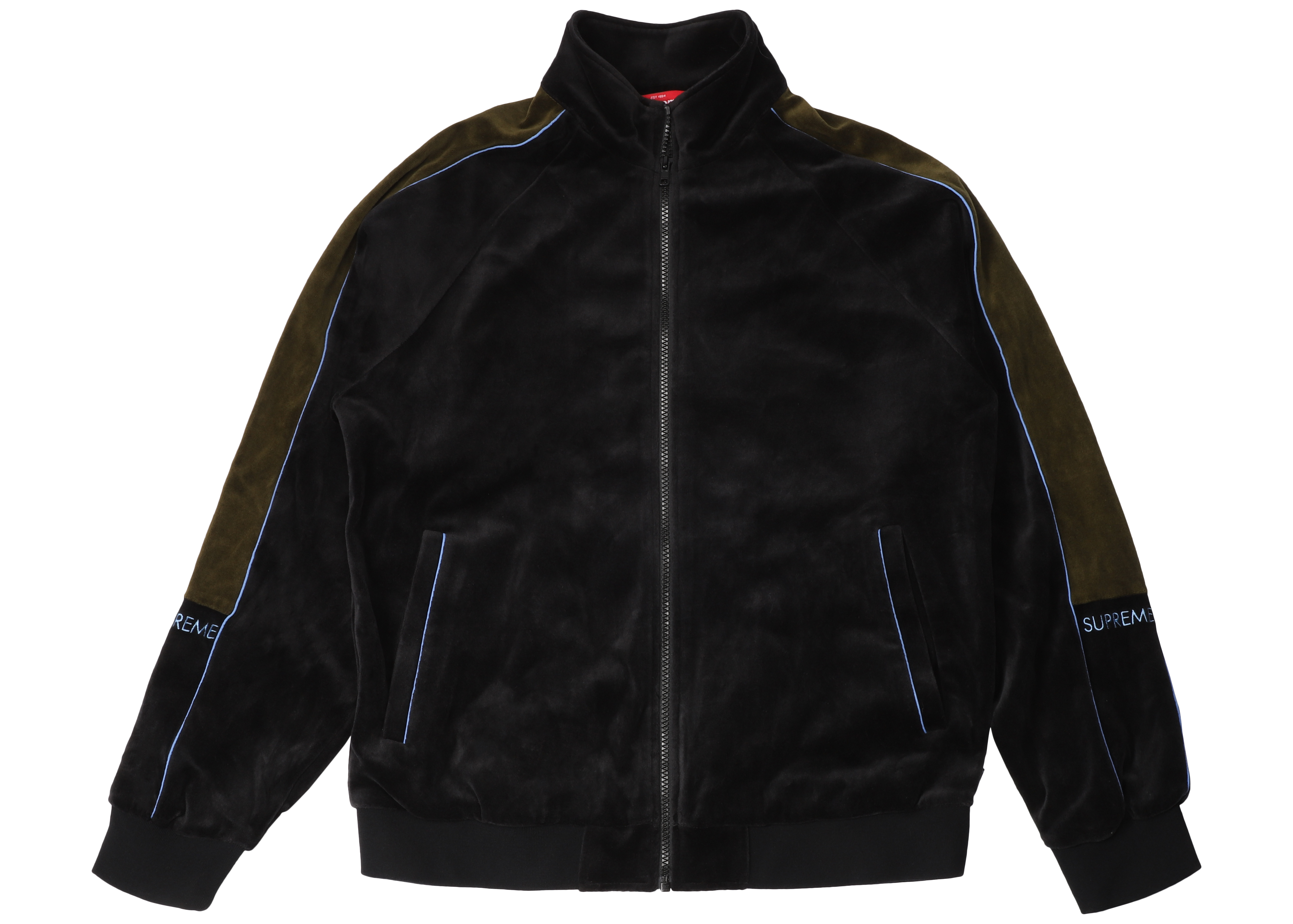 美人姉妹 Supreme Geo Velour Track Jacket Black 黒 - ジャケット