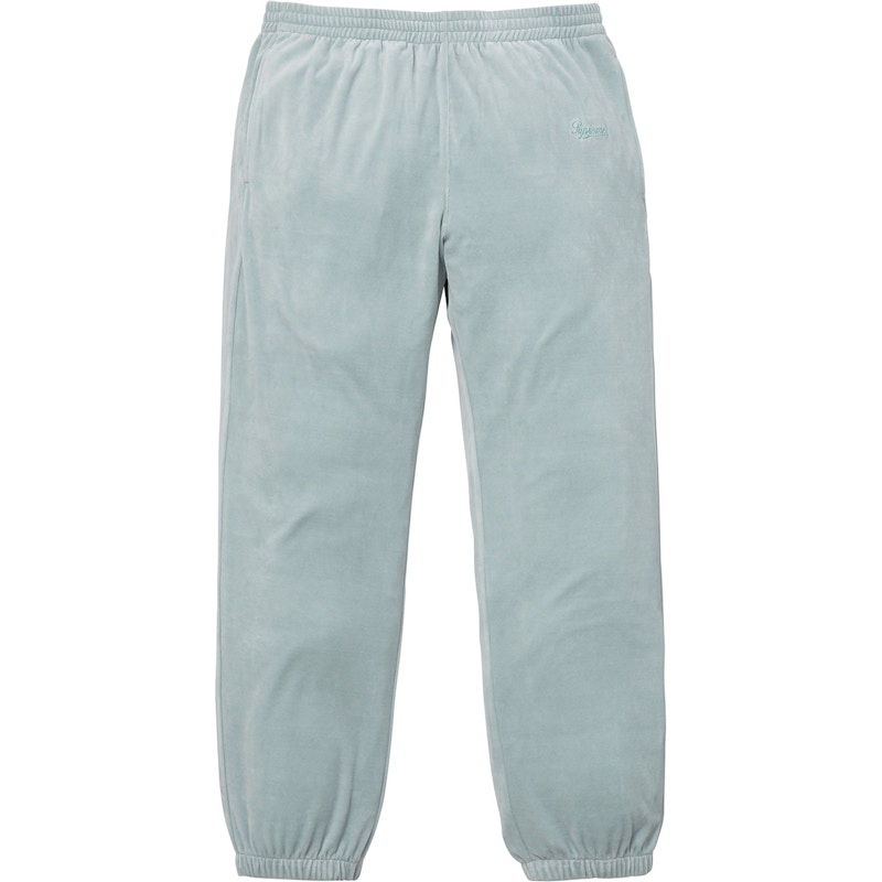 velour warm up pants