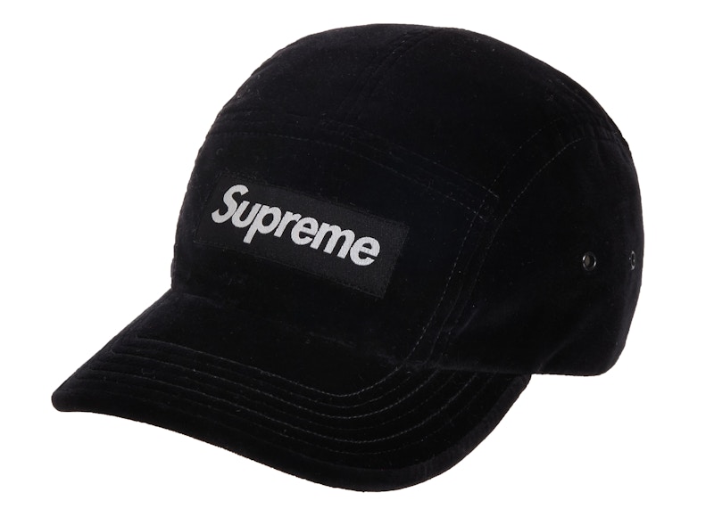 supreme velvet camp cap