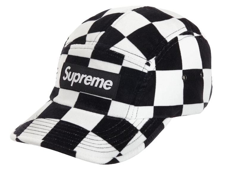 Supreme Crushed Velvet Camp Cap Black - SS22 - US