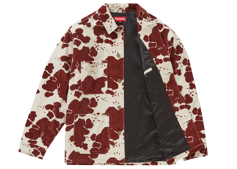 Supreme Velvet Chore Coat Cow メンズ - SS20 - JP