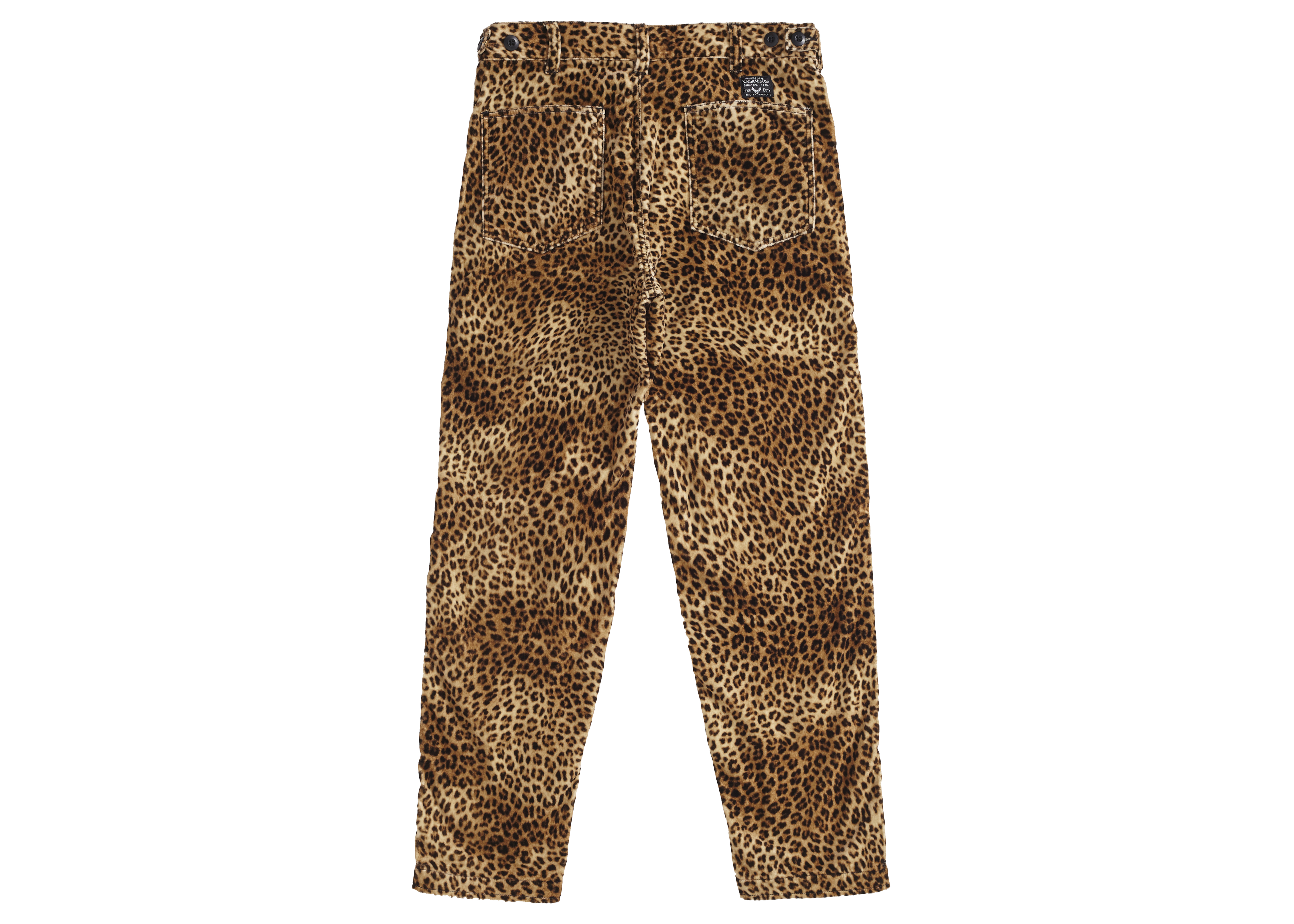 Supreme Velvet Flight Pant Leopard Men's - SS19 - US