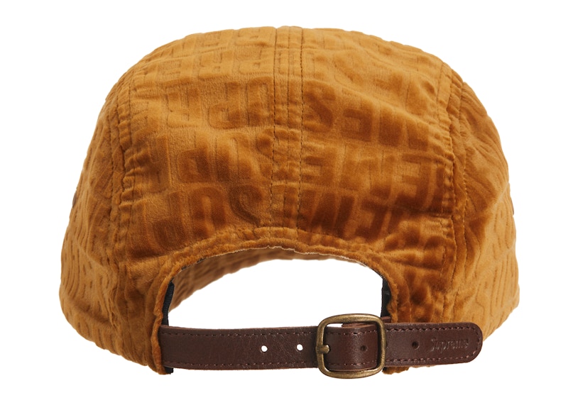 Supreme Velvet Pattern Camp Cap Brown - Thumbnail 2
