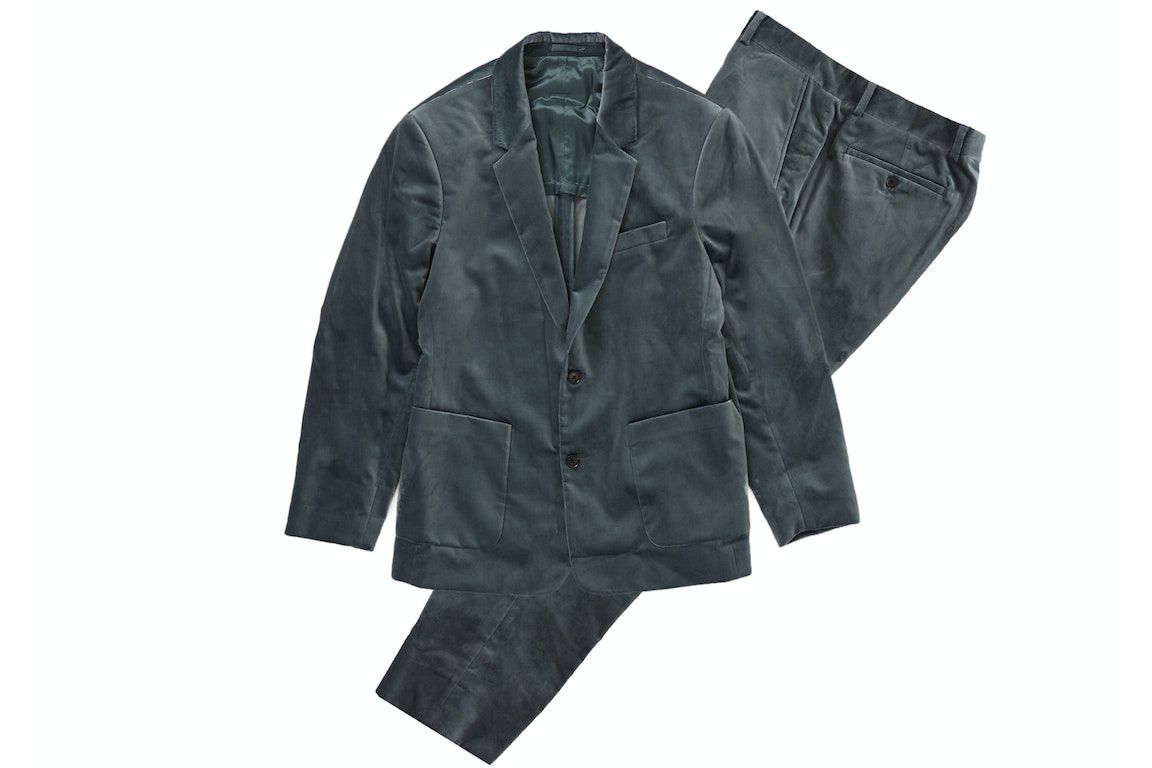 Pre-owned Supreme Velvet Suit Slate
