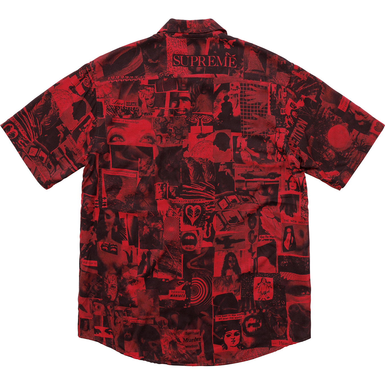 Supreme Vibrations Rayon Shirt Red Men's - SS18 - US