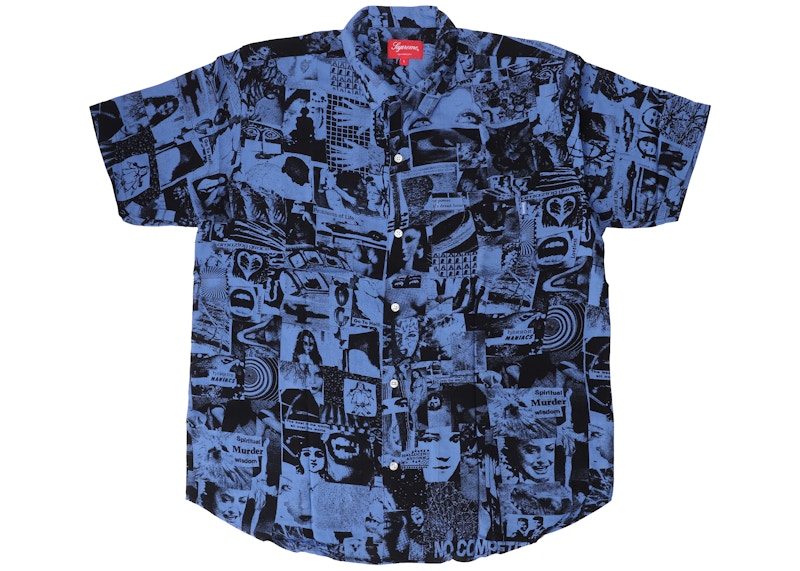 Supreme Vibrations Rayon Shirt Royal Men's - SS18 - GB