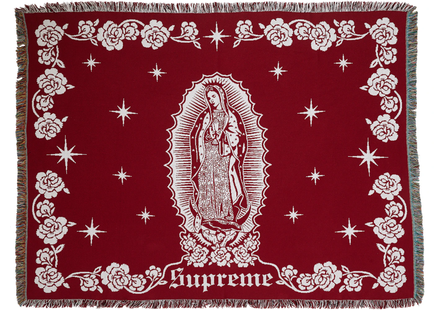 Supreme Virgin Mary Blanket Red FW18 US - Main Image